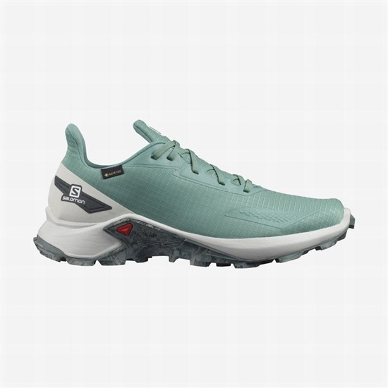 Salomon Alphacross Blast Gtx Men's Trail Running Shoes Turquoise | VKMD38259