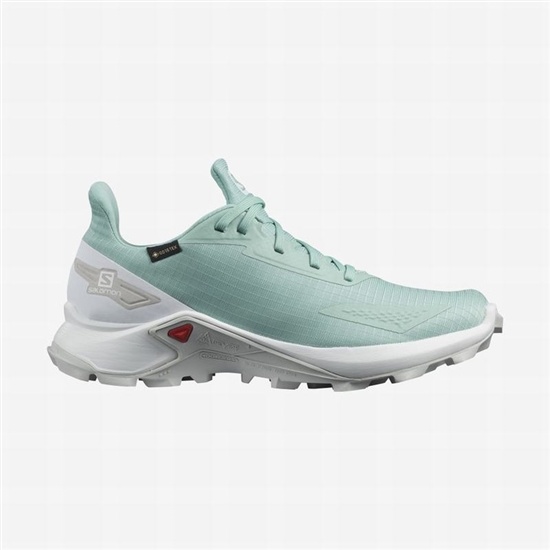 Salomon Alphacross Blast Gtx W Women's Trail Running Shoes Turquoise / White | NEGC85396