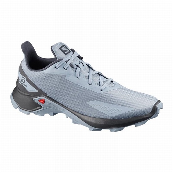 Salomon Alphacross Blast Men's Trail Running Shoes Grey Blue / Grey Blue | ABZD61932