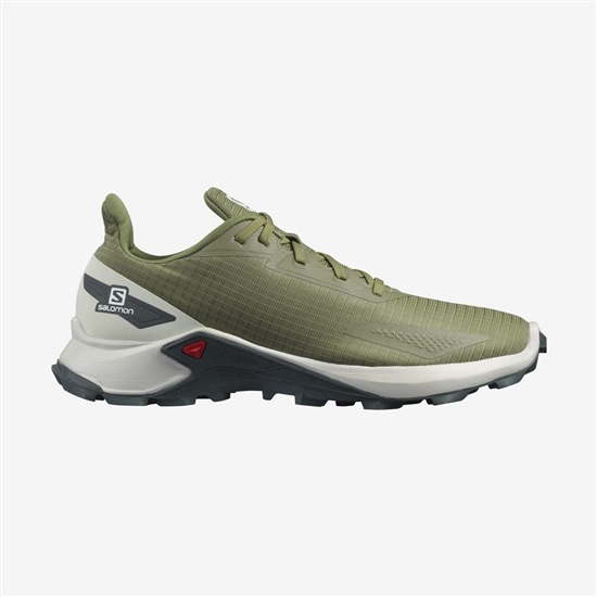 Salomon Alphacross Blast Men's Trail Running Shoes Green | HDXC35760