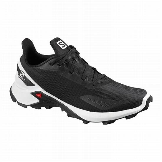 Salomon Alphacross Blast Men's Trail Running Shoes Black / White | JRYF52480