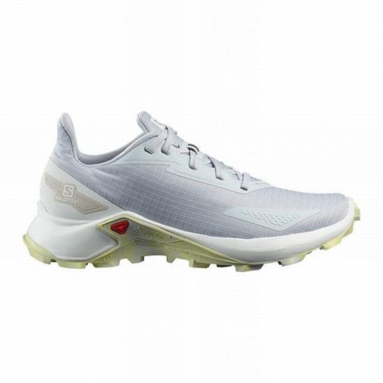 Salomon Alphacross Blast Women's Trail Running Shoes Grey / White | QKIC05371