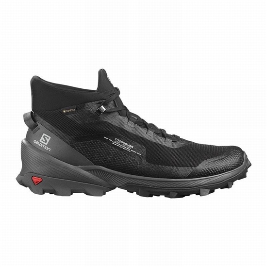 Salomon Cross Over Chukka Gore-tex Men's Hiking Shoes Black | BYSU16247