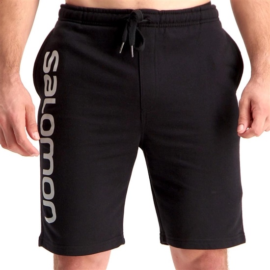 Salomon Echo Fleece M Men's Shorts Black | VMCN85217