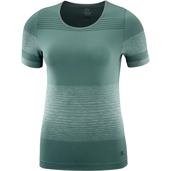Salomon Elevate Move'on W Women's T Shirts Green | LOGR35921