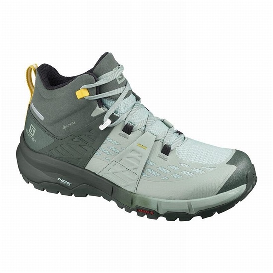 Salomon Odyssey Mid Gtx W Women's Hiking Shoes Green | TGOH79054