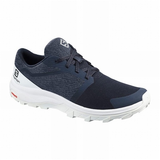 Salomon Outbound Men's Hiking Shoes Navy / White | QRXV75029