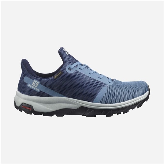 Salomon Outbound Prism Gore-tex Women's Hiking Shoes Blue | IZXT85409