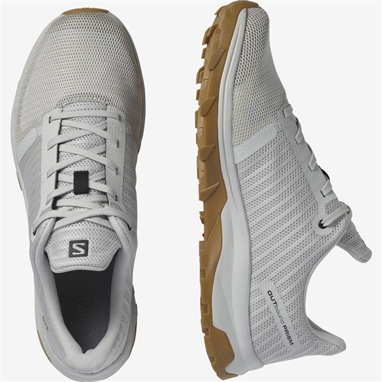 Salomon Outbound Prism Men's Hiking Shoes White | PDZI51246