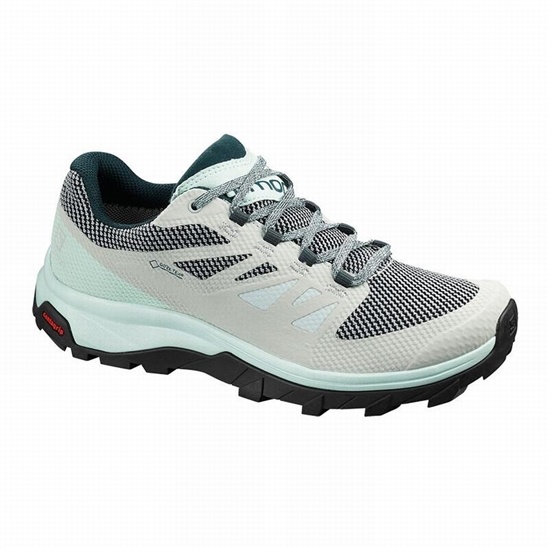 Salomon Outline Gore-tex Women's Hiking Shoes Blue | BUSW36748