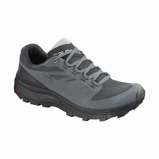 Salomon Outline Gore-tex Women's Hiking Shoes Dark Blue / Black | PKYU74230