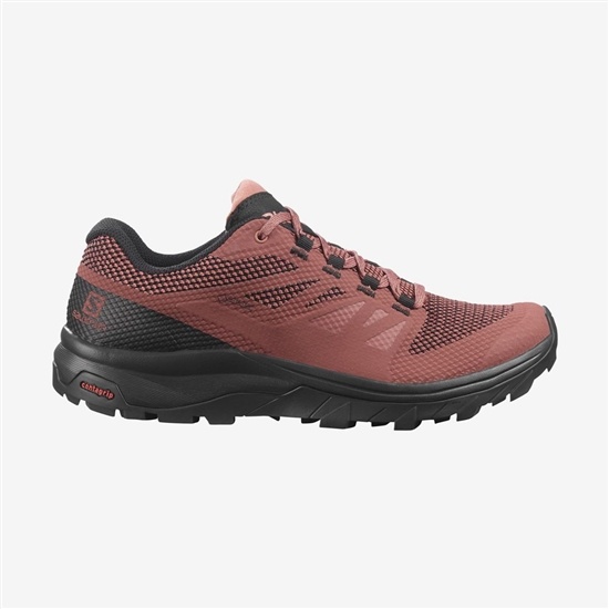 Salomon Outline Gore-tex Women's Hiking Shoes Coral | VLBA64102