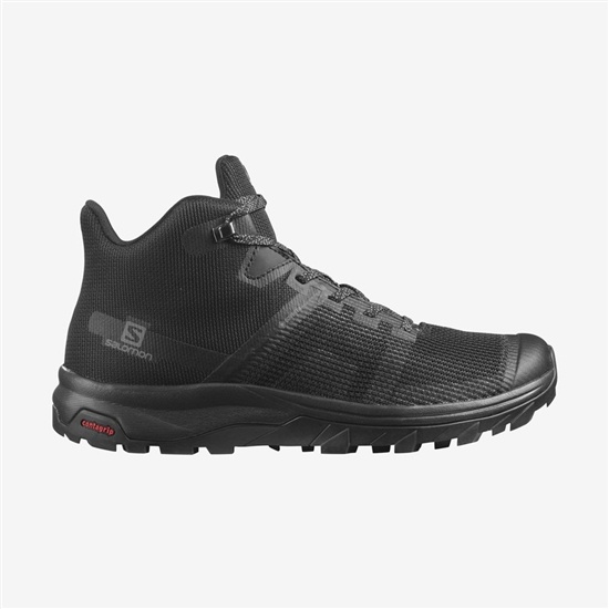 Salomon Outline Prism Mid Gtx Women's Hiking Shoes Black | FJLK54078