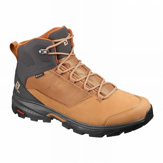 Salomon Outward Gore-tex Men's Hiking Boots Brown | VXRB32807