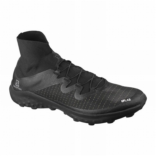 Salomon S/Lab Cross Men's Trail Running Shoes Black / White | ASKM42517