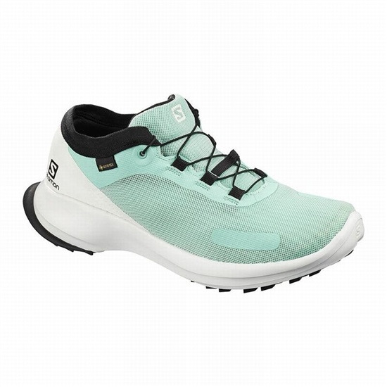 Salomon Sense Feel Gtx W Women's Trail Running Shoes Turquoise / White | PAUR35012