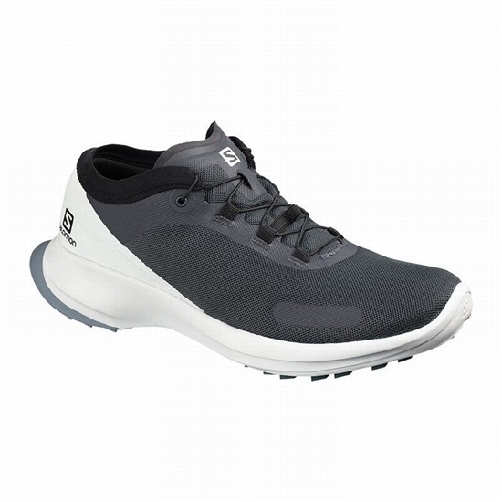 Salomon Sense Feel Men's Trail Running Shoes Black / White | TCAP03154