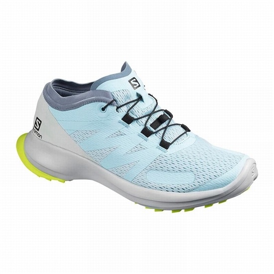 Salomon Sense Flow W Women's Trail Running Shoes Blue / Yellow | WHBZ85013