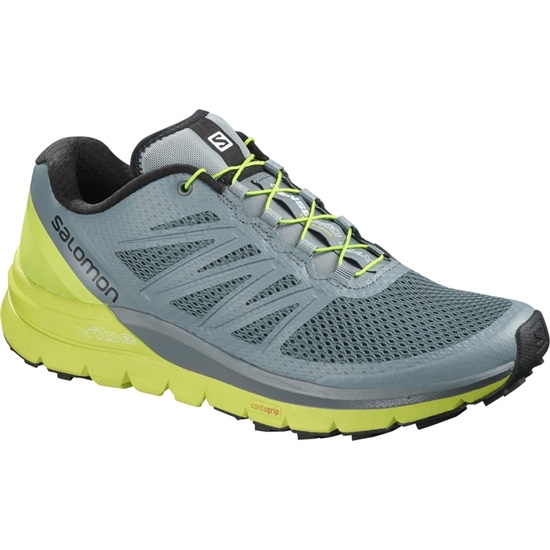 Salomon Sense Pro Max Men's Trail Running Shoes Blue / Green | ZFWS65042