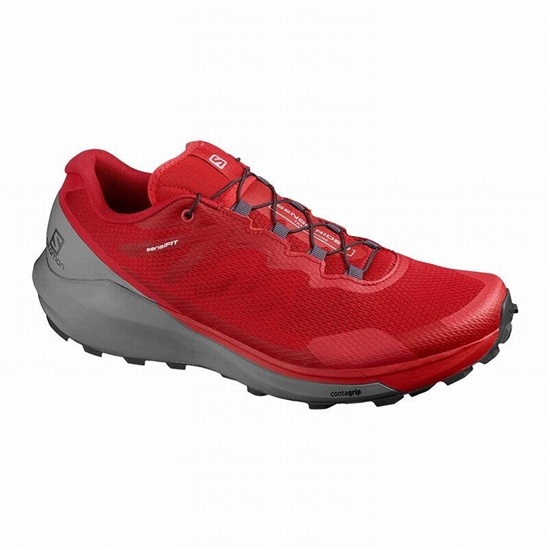 Salomon Sense Ride 3 Men's Trail Running Shoes Red | NYOV50196