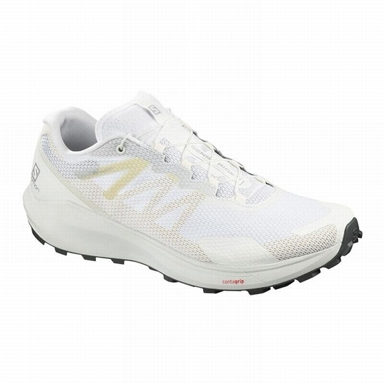 Salomon Sense Ride 3 Men's Trail Running Shoes White | VBWK10835