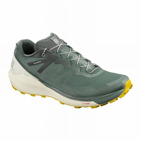 Salomon Sense Ride 3 Men's Trail Running Shoes Olive | ZJHP95120