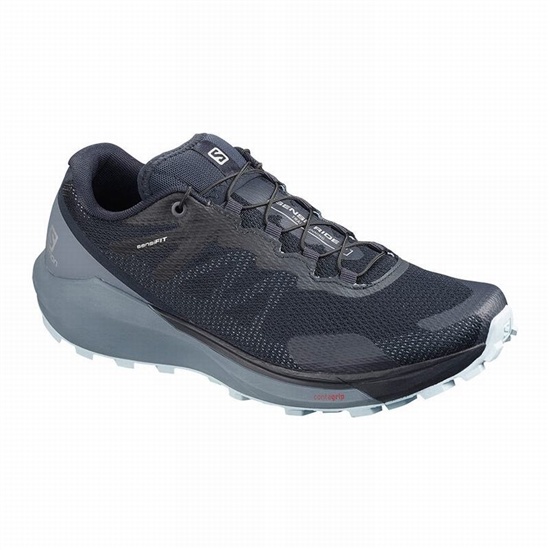 Salomon Sense Ride 3 W Women's Trail Running Shoes Navy / Grey | NCZL81573