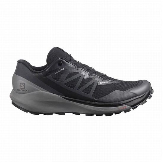 Salomon Sense Ride 4 Gore-tex Invisible Fit Men's Trail Running Shoes Black | JDFK17368