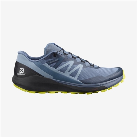 Salomon Sense Ride 4 Men's Trail Running Shoes Blue / Black | IXZL93714