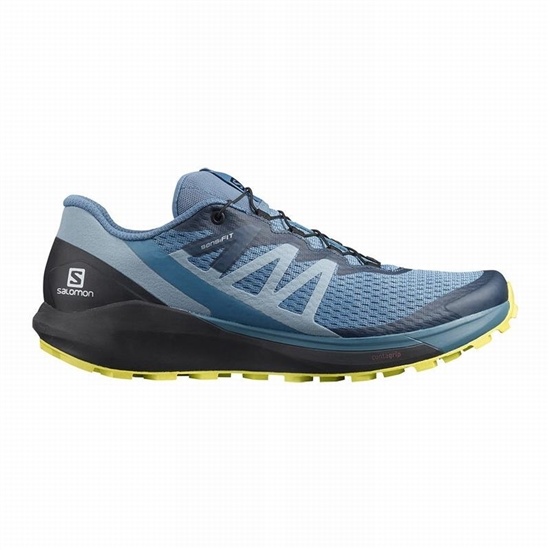 Salomon Sense Ride 4 Men's Trail Running Shoes Blue / Black | VRCY49128