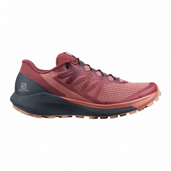 Salomon Sense Ride 4 Women's Trail Running Shoes Dark Red | ZNCS43721