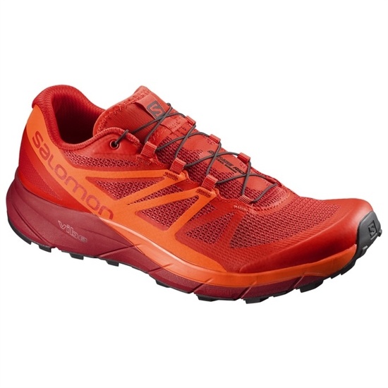 Salomon Sense Ride Men's Trail Running Shoes Dark Red / Orange | QCIK61982