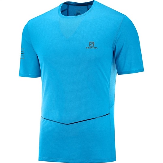 Salomon Sense Ultra M Men's T Shirts Blue | OZCW13058