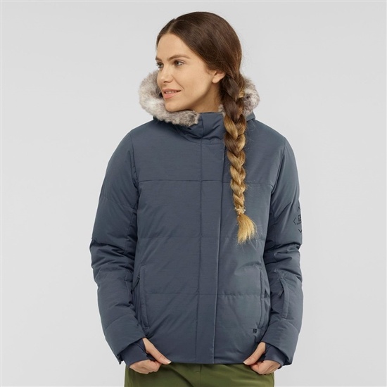 Salomon Snuggly Warm W Ski Women's Jackets Grey | HZCA20196