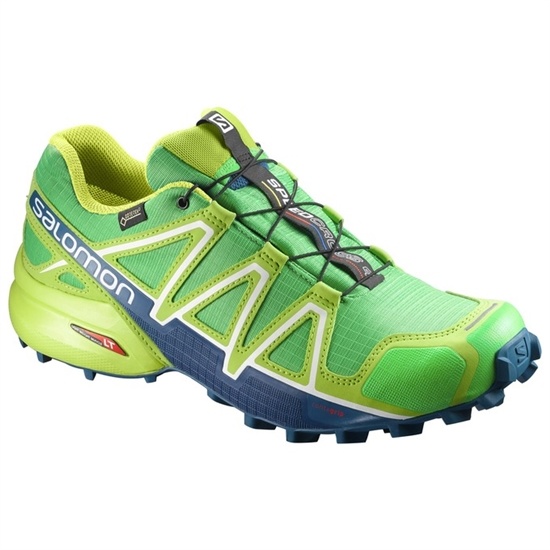 Salomon Speedcross 4 Gtx Men's Trail Running Shoes Green / Yellow | LJAX15892