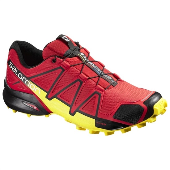 Salomon Speedcross 4 Men's Trail Running Shoes Red / Yellow | NSKX59471