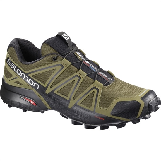 Salomon Speedcross 4 Men's Trail Running Shoes Khaki / Black | WDHU36897