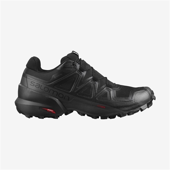 Salomon Speedcross 5 Gore-tex Men's Trail Running Shoes Black | KMBI89765