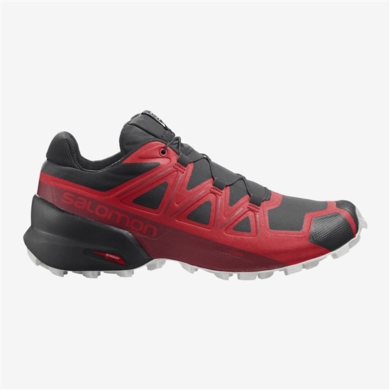 Salomon Speedcross 5 Men's Trail Running Shoes Black / Red | BPFS43107