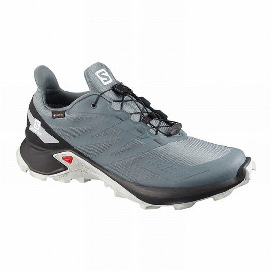 Salomon Supercross Blast Gtx Men's Trail Running Shoes Dark Blue / Black | AFKB59703