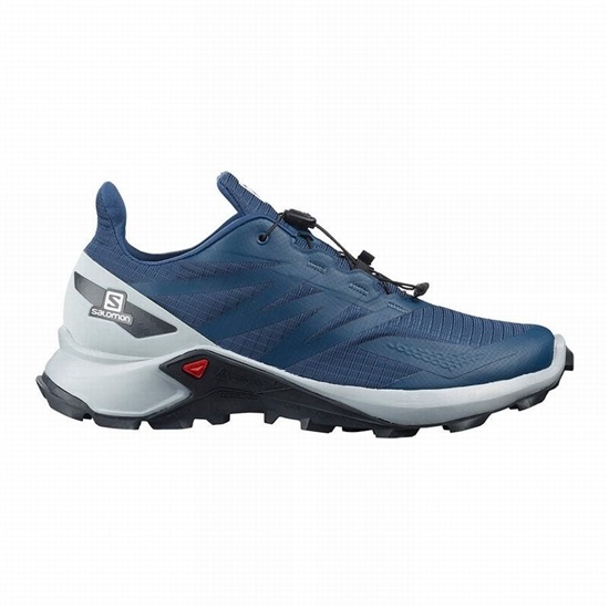 Salomon Supercross Blast Men's Trail Running Shoes Navy / Blue | ELHM95703