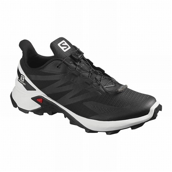 Salomon Supercross Blast Men's Trail Running Shoes Black / White | PFNJ74810