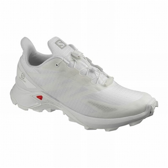 Salomon Supercross Blast Men's Trail Running Shoes White | RWAT08692