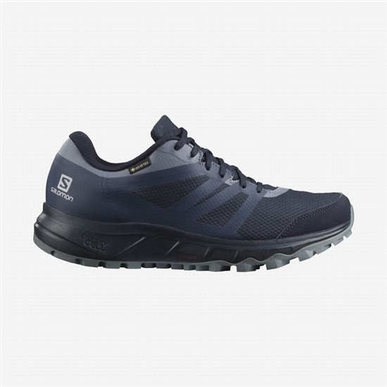 Salomon Trailster 2 Gore-tex Women's Trail Running Shoes Navy / Grey | XUAE36280