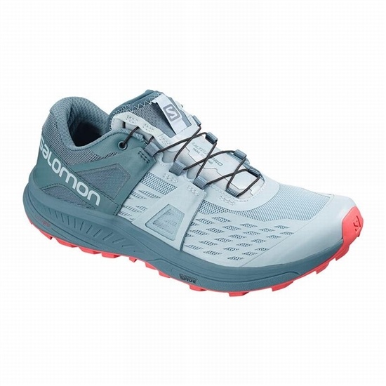 Salomon Ultra W /Pro Women's Trail Running Shoes Grey Blue Grey | YMHN14069