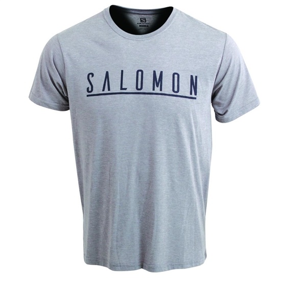 Salomon Underscore Ss M Men's T Shirts Grey | YBIR08523