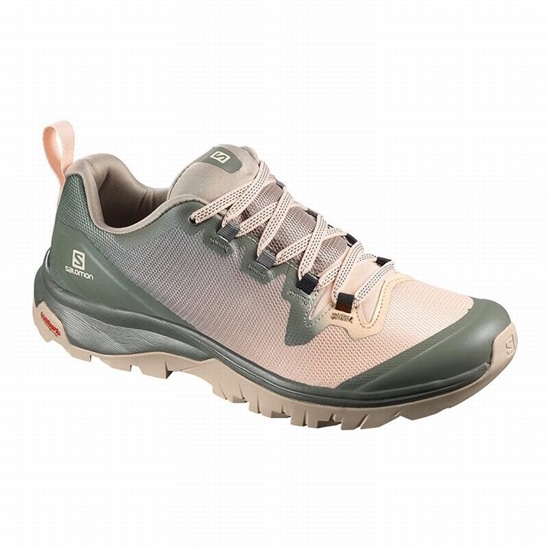 Salomon Vaya Women's Hiking Shoes Pink / Green | APIT80597