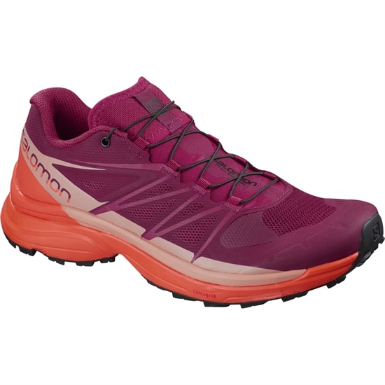 Salomon Wings Pro 3 W Women's Trail Running Shoes Purple / Orange | KZCL34795