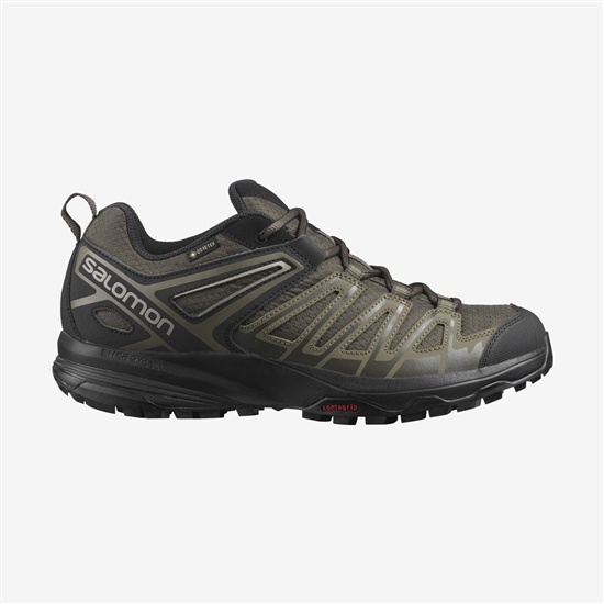 Salomon X Crest Gore-tex Men's Hiking Shoes Brown | SOCE18259