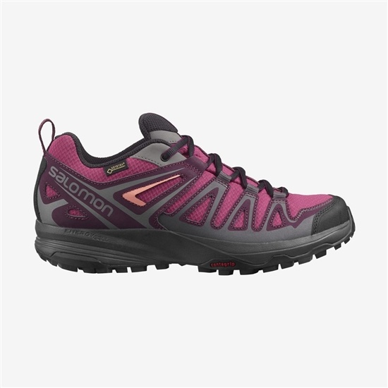 Salomon X Crest Gore-tex Women's Hiking Shoes Purple | KIBW76301